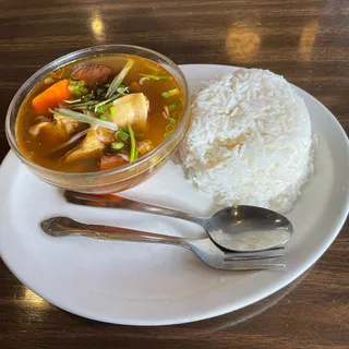 38. Beef Stew Rice Plate