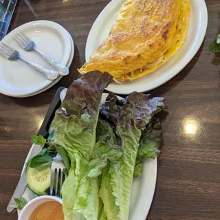 59. Pan Fried Crepe with Shrimp and Pork Vietnamese Specialties