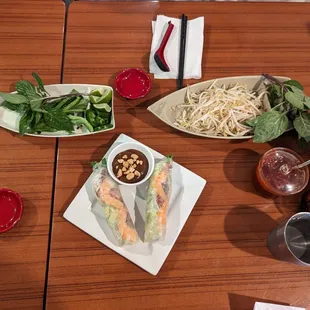 plates of food on a table
