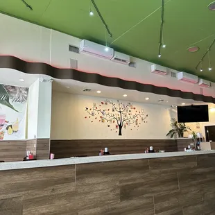 interior, sushi and sashimi