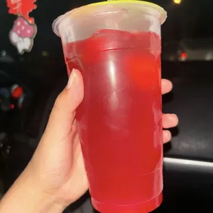 Their strawberry lemonade is soo good