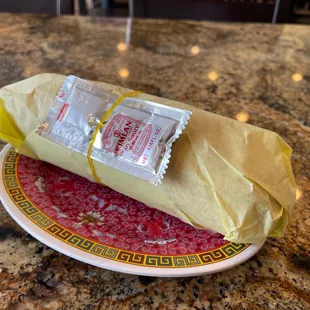 Banh Mi .... French bread with Beef.