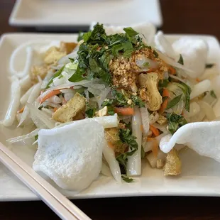 Young Lotus Stem Salad (Goi ngo xen tom, and thit)