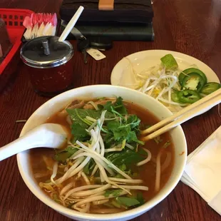 Lunch special P.1 pho with steak