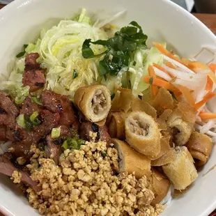 a bowl of food
