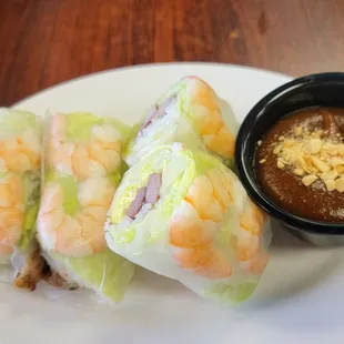 Unique spring rolls iceberg lettuce with a crunch