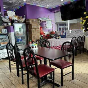 the interior of a restaurant