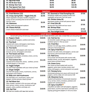 Menu page 6 (Thai Cuisine)