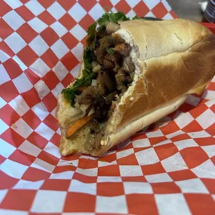 Bahn mi pork.. sorry tore into it before taking a pic.. soo good