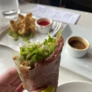 Pork Patty Spring Roll