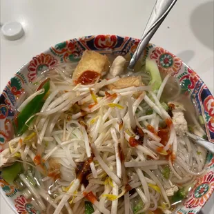 Chicken veggie pho