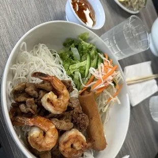 17. Grilled Pork &amp; Eggroll added shrimp :)