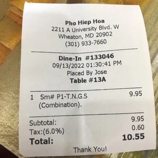 The check