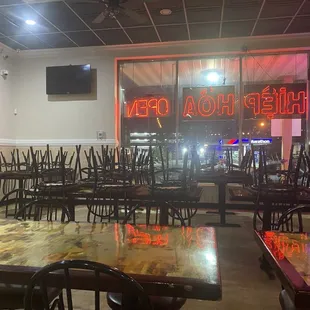 Closing up while we were eating