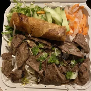 Bun bo nuong.
