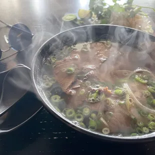 Bowl of Brisket Pho Chin Nac Gan.