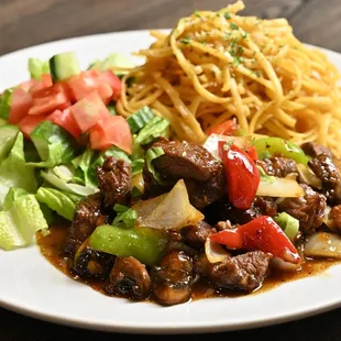 Shaking Beef w/ Garlic Noodles