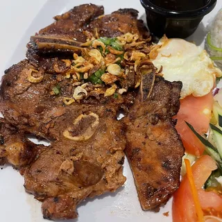 R22 - Grilled Pork Chop & Fried Egg