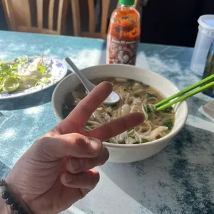 Nothing but tendons, noodles &amp; veggieS