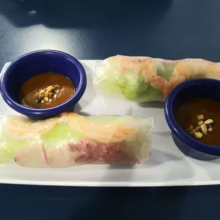 Spring rolls are delicious!