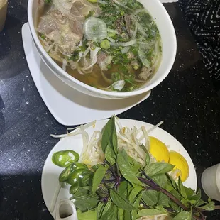 $12.99 for Large Pho Dac Biet with $1.50 upgrade to filet mignon and $.75 for fresh noodles
