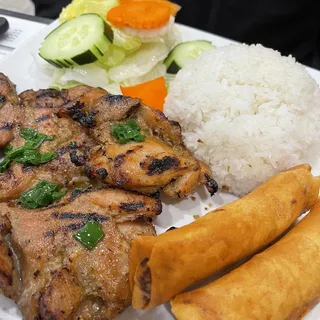 40. Com Ga Nuong, Cha Gio