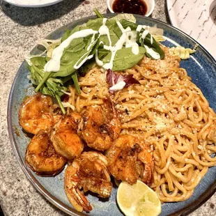 BBQ Chicken and Shrimp Plate