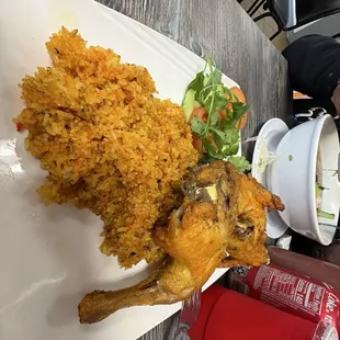 Fried Chicken with Fried Rice.