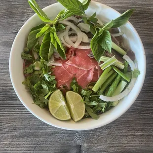 Fresh &amp; beautiful bowl of Pho, their specialty