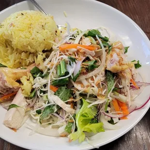 Cơm gỏi gà xé phay