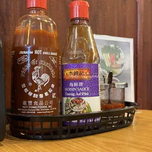 Various sauces for additional taste