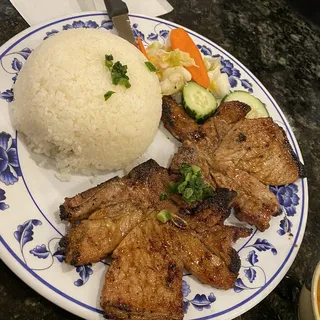 37. Grilled Pork Chop on Rice