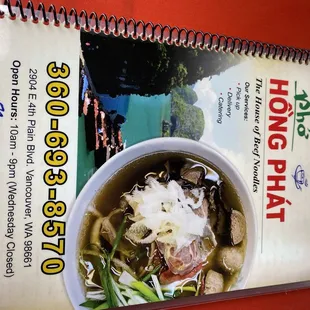 Menu front