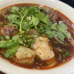 Spixy beef noodle soup