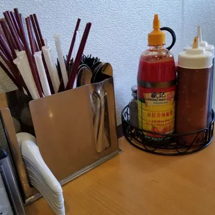 The usual items for eating