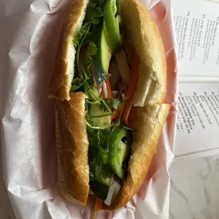 Combination Bahn Mi Sandwich