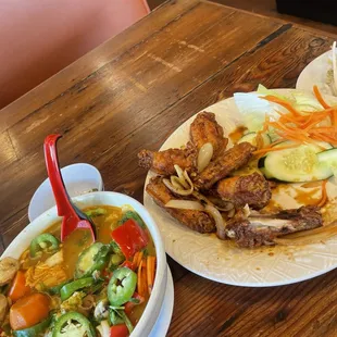 Veggie curry Spicy House Special Wings