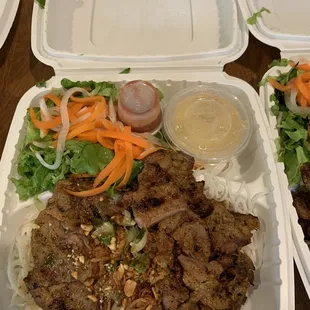 G1.  Lemongrass pork with vermicelli noodles