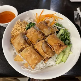 Bun Bowl with FAT Vietnamese Eggrolls
