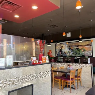 the interior of a restaurant