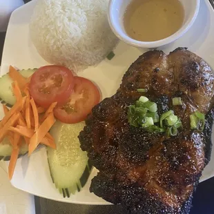 a plate of food