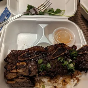 Where&apos;s the rest short ribs?? How does one and a quarter justify charging $20??? I promise you I didn&apos;t eat anything before taking the photo