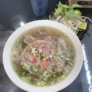 P2. Pho, Steak, Brisket, fatty flank beef soup.