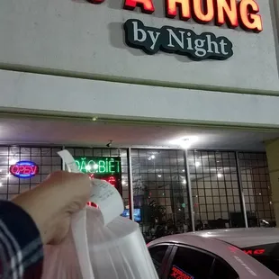 Ordered takeout as my late night dinner