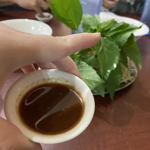 Sauce that came with the meat