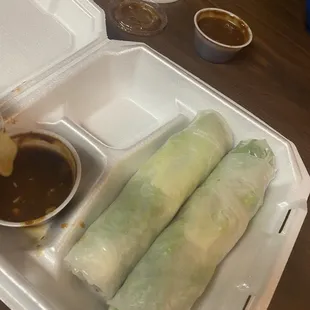 Chicken spring rolls