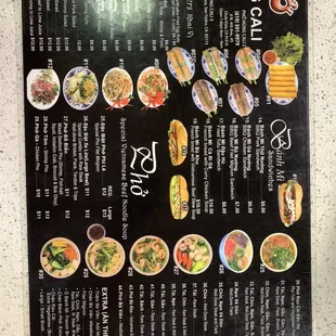 October 2021 menu