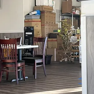 Storage right when you walk in.