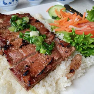 Bbq Pork Rice Dish