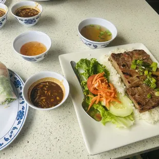 Number 46 and spring rolls